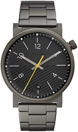 Uhrenarmband Fossil FS5508 Rostfreier Stahl Anthrazitgrau 22mm